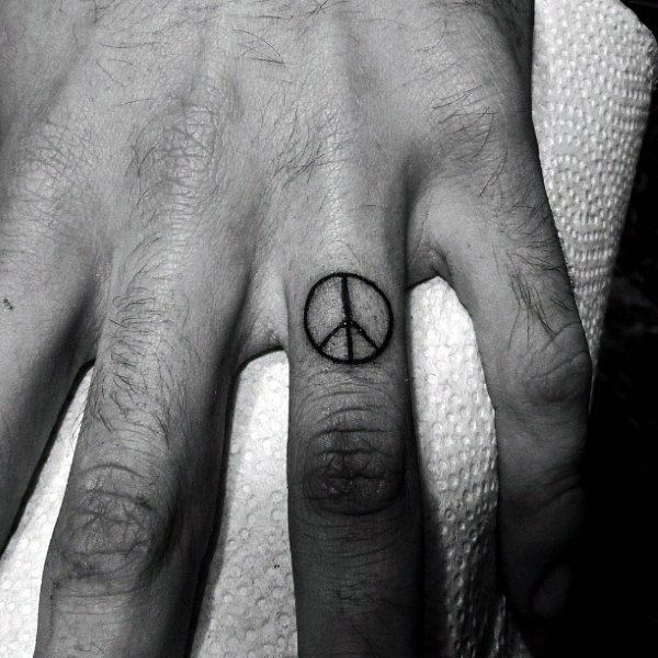Finger Tattoo Peace | 70 peace sign tattoos for men symbolic ink design ideas male Finger Tattoo Peace | 70 peace sign tattoos for men symbolic ink design ideas male