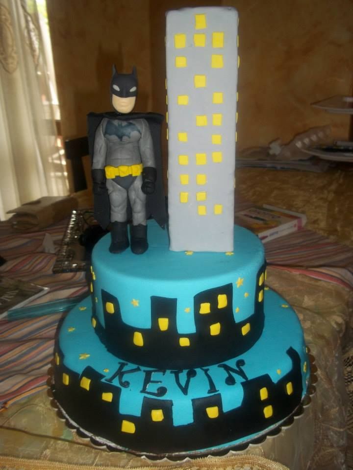 torta batman Torte, Decorazioni in pasta di zucchero