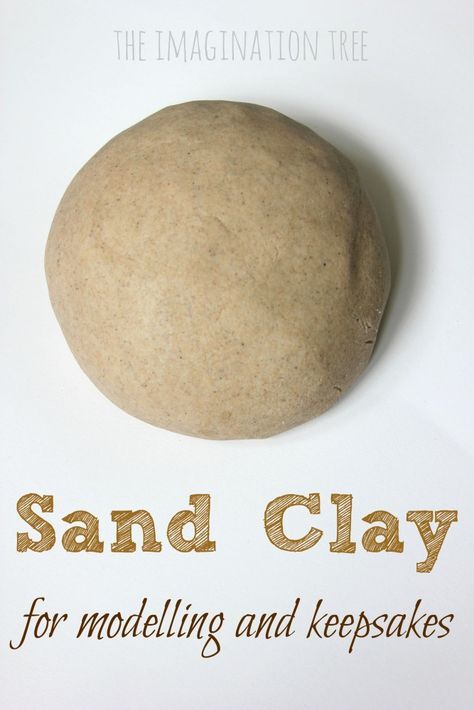 Sand Clay Recipe and Handprint Keepsakes