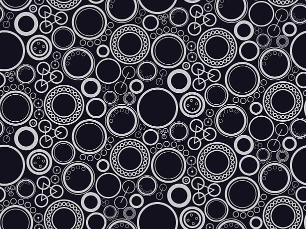Abstract Seamless Pattern of Set of Rings vektör sanat illüstrasyonu Seamless Patterns, Circle, Background, Abstract, Rings, Ceiling, Summary, Ring, Jewelry Rings