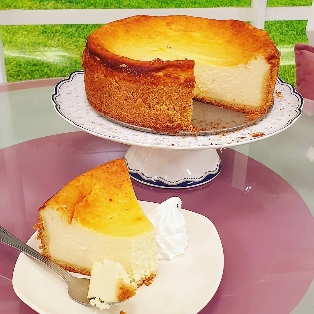 تشيز كيك مخبوزة Recipes Food Cheesecake