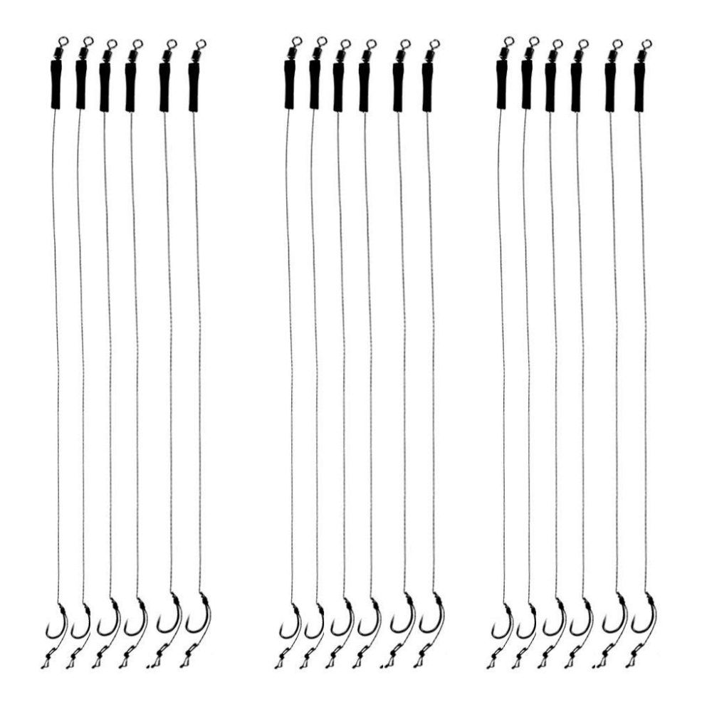18Pcs 12lb Fishing Hair Rigs Assorted Hand Tied Carp Fishing Barbless Hooks Price: 9.95 & FREE Shipping #hashtag1 Fishing Rigs, Surf Fishing, Fishing Videos, Going Fishing, Best Fishing, Saltwater Fishing, Fishing Lakes, Fishing Cart, Shimano Fishing