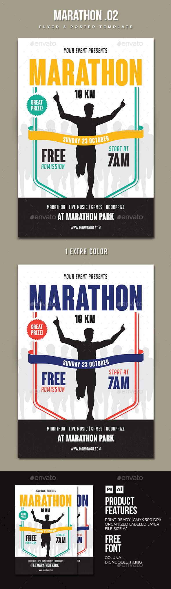 marathon event flyer 2 event flyers marathons and psd templates free marathon flyer template
