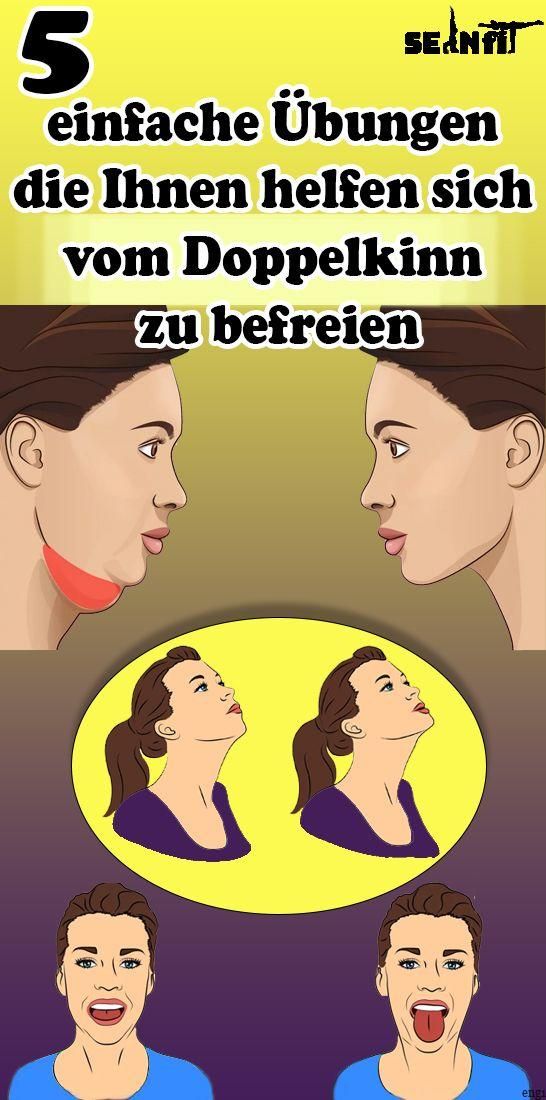 5 simple exercises to help you get rid of the double chin - Gesundheit und fitness - #chin #double...