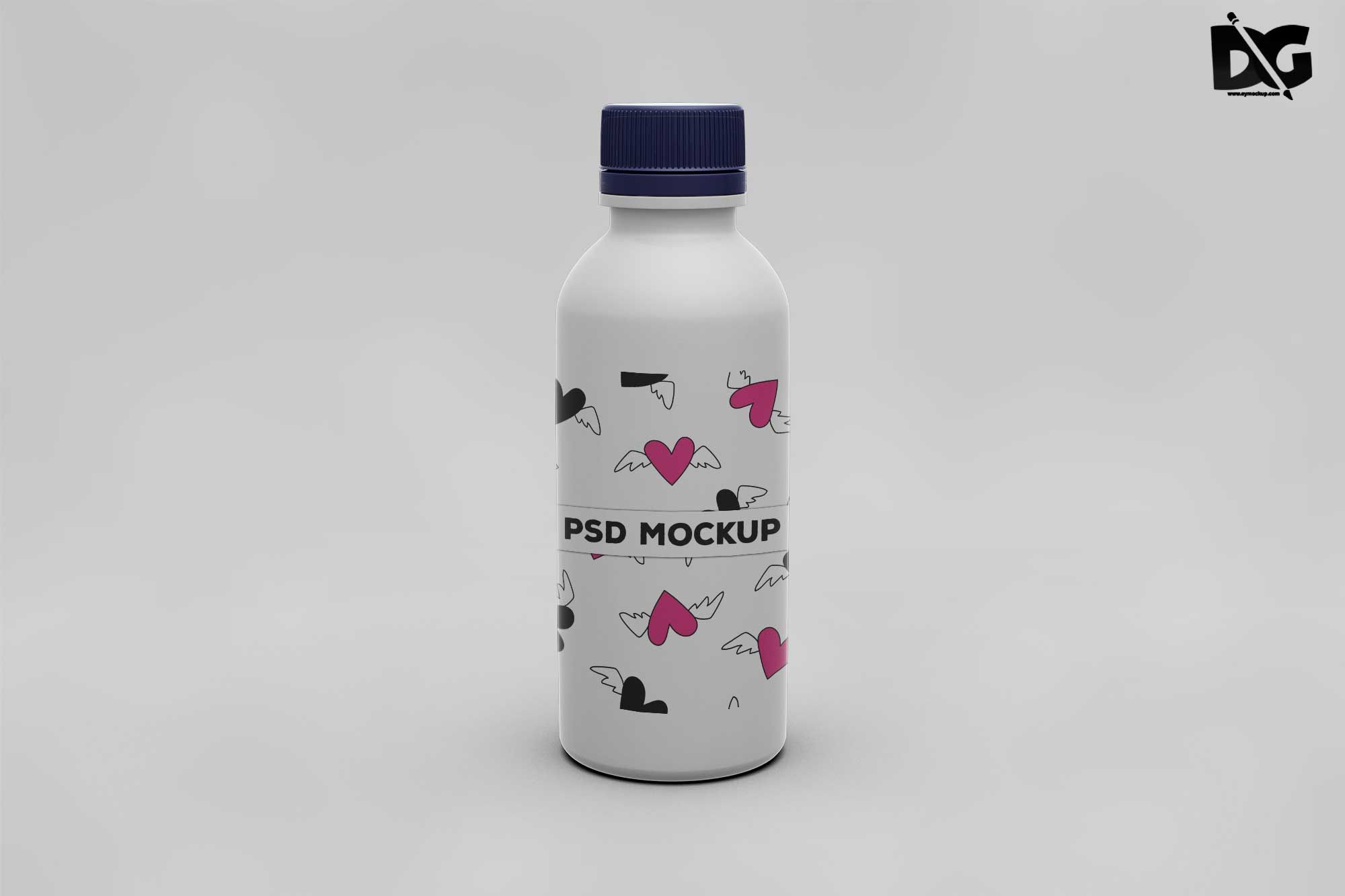 Download Free Premium Small Bottle PSD Mockups | Mockup psd, Logo ...