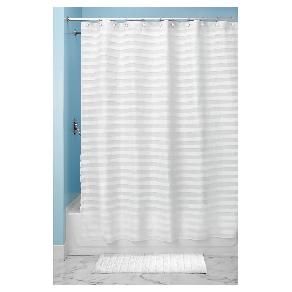Tuxedo Shower Curtain White 54 X78 Interdesign Tissus Rideau Salle De Bain ~ Tuxedo Shower Curtain White 54 X78 Interdesign