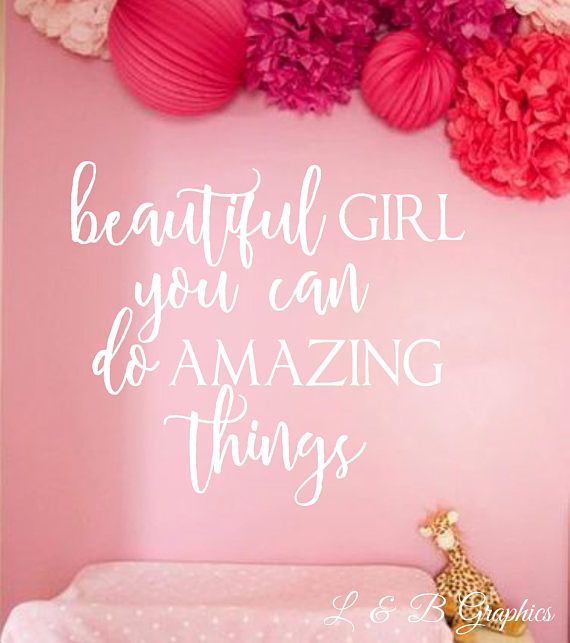Vinyl Wall Decal Beautiful Girl You Can Do Amazing Things wall Quotes vinyl-wall-decal-beautiful-girl-you-can-do-amazing-things-wall-quotes