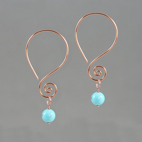 free US shipping Loop swirl stud earrings birthday gift gift for mom bridesmaid gift gift for her anniversary gift wedding gift