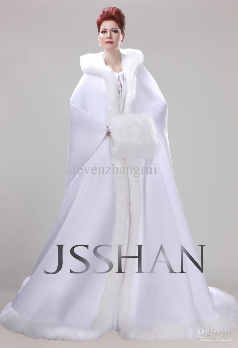 New Style Actual Image Winter Long Sleeves Wedding Dresses Hooded New Style Actual Image Winter Long Sleeves Wedding Dresses Hooded Cape Coat Bridal Gowns
