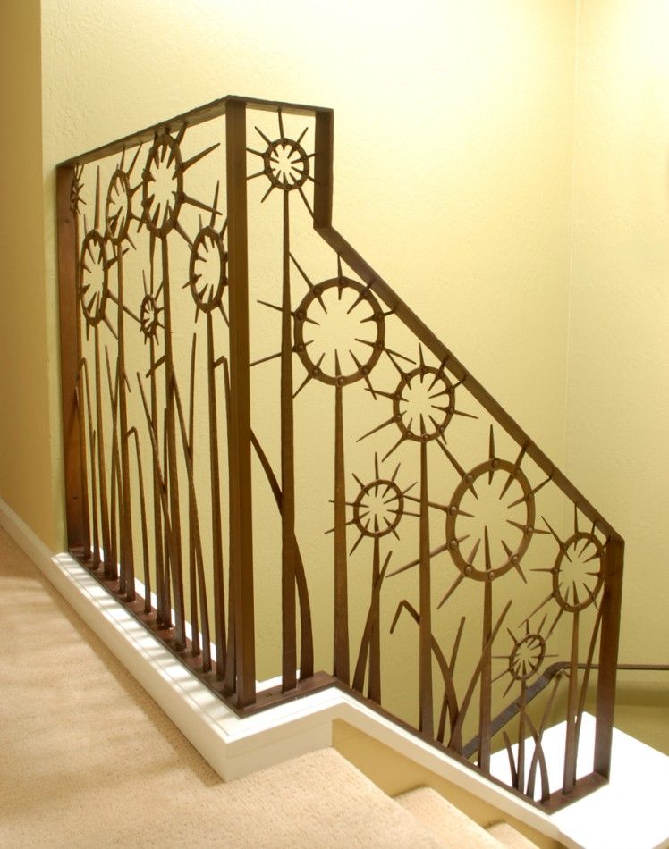 Custom Iron Blacksmith Railing Forged Steel Design Daniel Custom Iron Blacksmith Railing