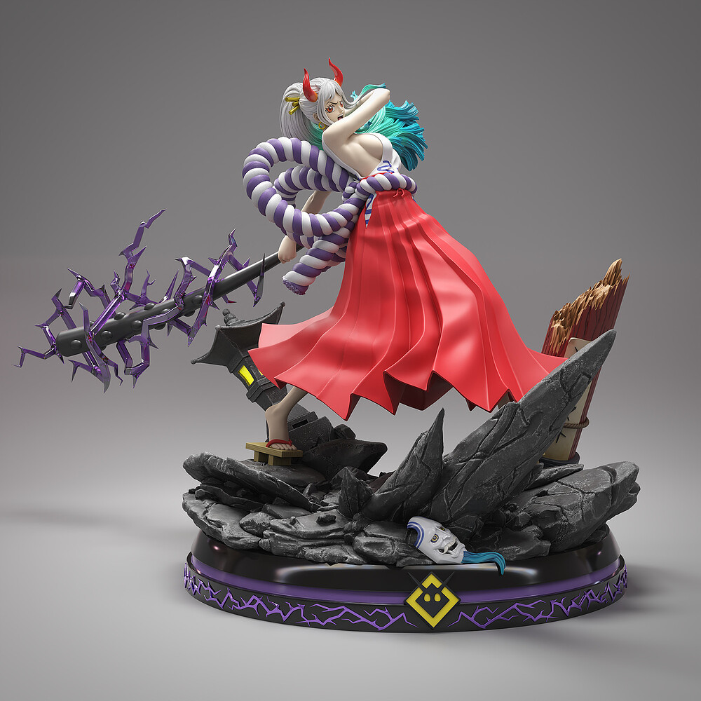 ONE PIECE - Yamato - ZBrushCentral | Yamato, One piece figure, One