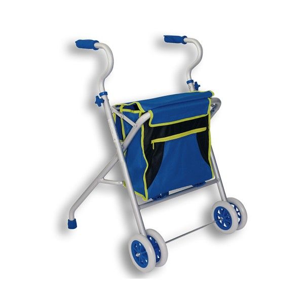 Caminador De Aluminio Lux Caminador Plegable Fabricado En Aluminio Con Cuatro Ruedas Delanteras Y Puños Anatómicos Reg Andadores Para Adultos Andadores Ruedas