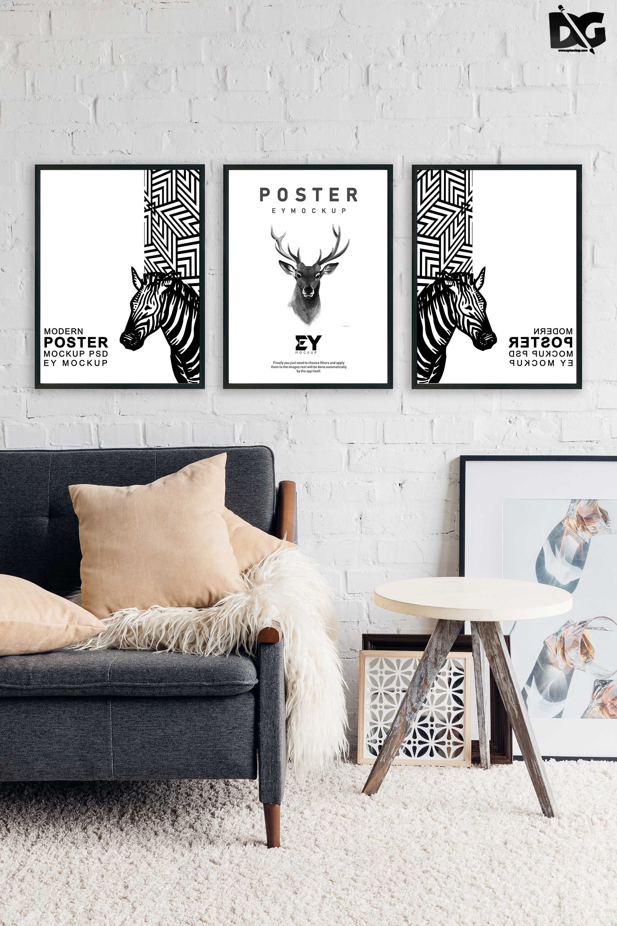 Download Free Artwork Frame PSD Mock-Ups | Frame mockup free, Mockup psd, Mockup free psd