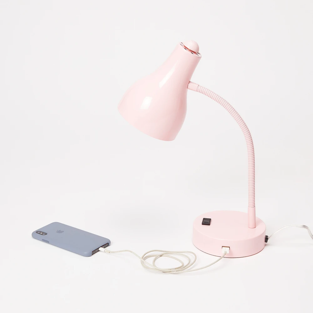 Charging Task Lamp Light Pink Rooms Lamps Cute Room Decor Charging Task Lamp Light Pink Rooms, Cute Desk Lamps For College Students