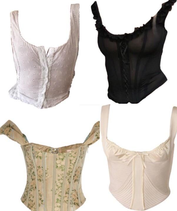 Does anybody have an patterns for a corset top like the ones below? And also what materials should i get? Thanks :) #sewing #crafts #handmade #quilting #fabric #vintage #DIY #craft #knitting Mode Outfits, Grunge Outfits, Fashion Outfits, Mode Inspo, Mode Inspiration, Corset Top Outfit, Corset Tops, Corset Top Diy, Dream Clothes