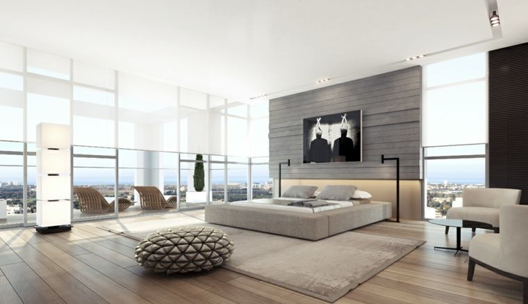Idée couleur chambre - la chambre à coucher en gris Lofts, Condos - couleur de la chambre Idée couleur chambre - la chambre à coucher en gris Lofts, Condos - couleur de la chambre