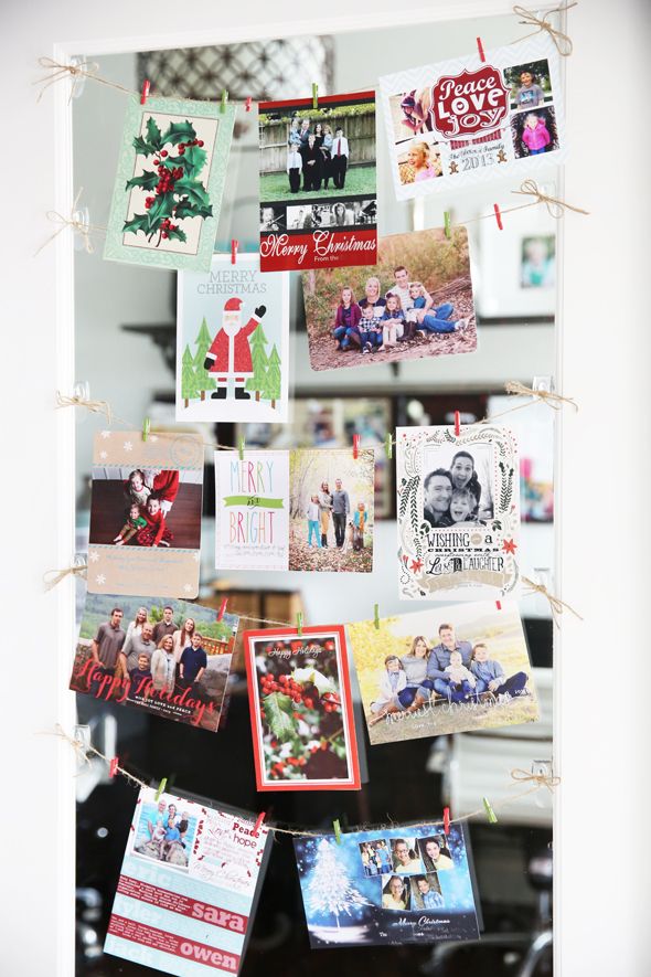 easy and inexpensive christmas card display card displays display