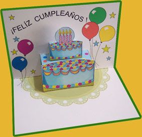 cumpleaños libros pop up tarjetas literatura cards pop up como hacer tarjetas de cumpleanos