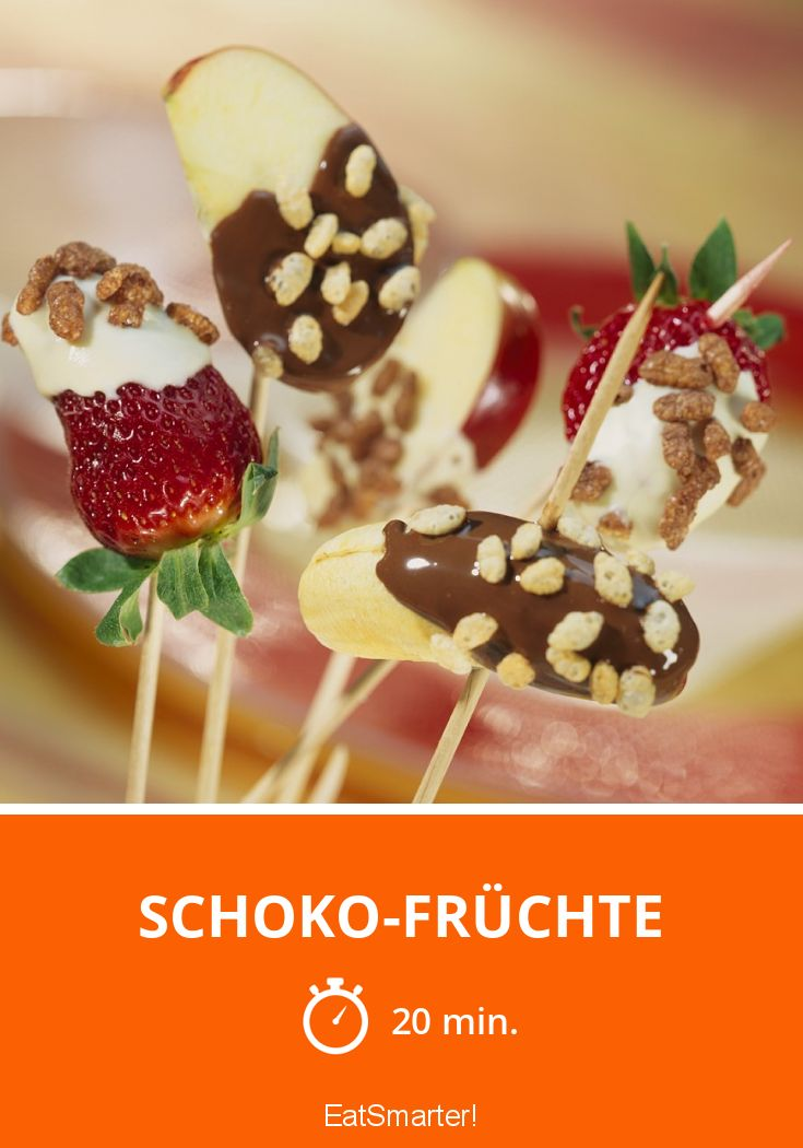 Schoko Fruchte Rezept Rezepte Mit Obst Lebensmittel Essen Obstspiesse Mit Schokolade