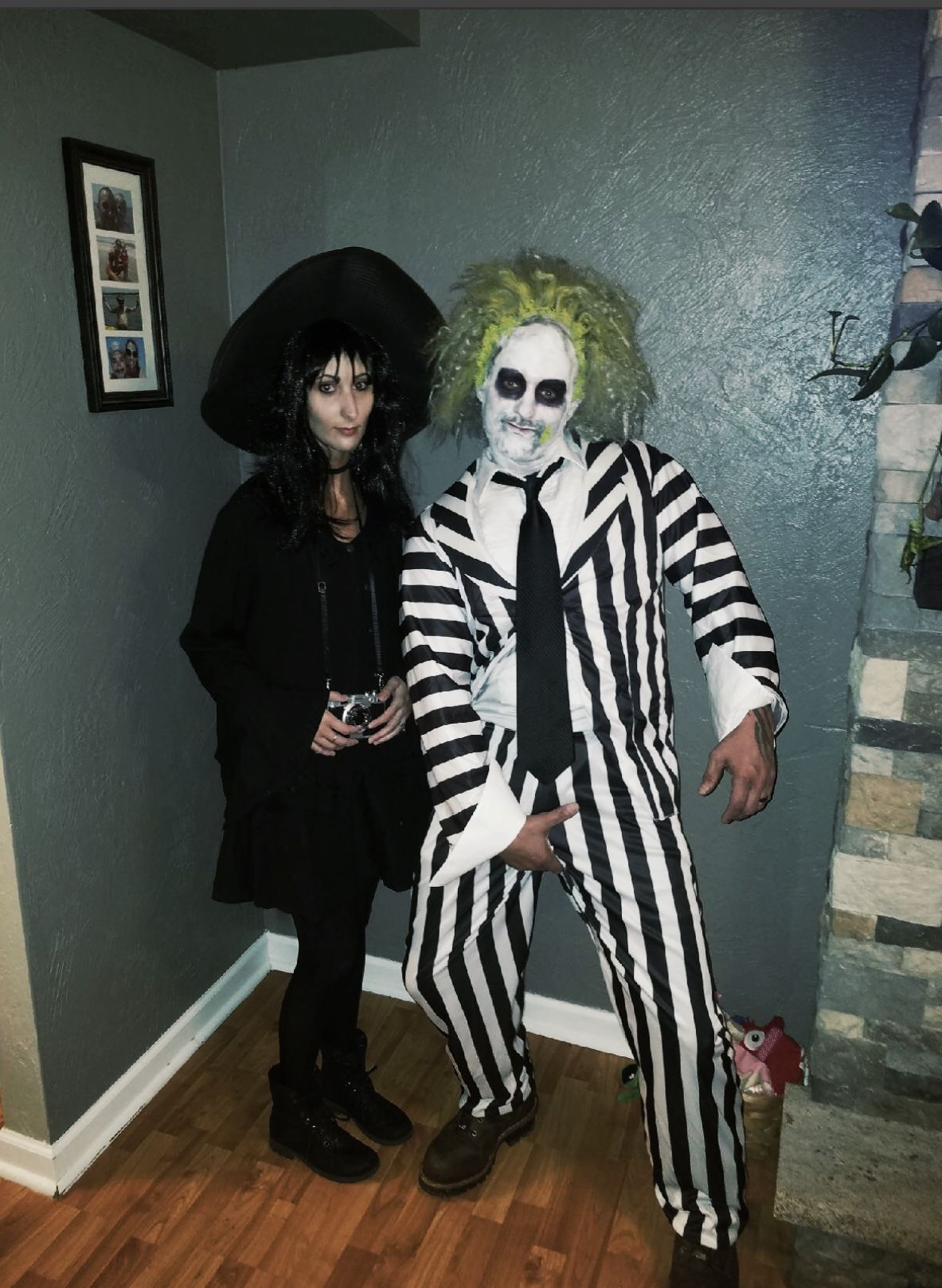 Beetle juice and Lydia deetz halloween costume Happy halloween