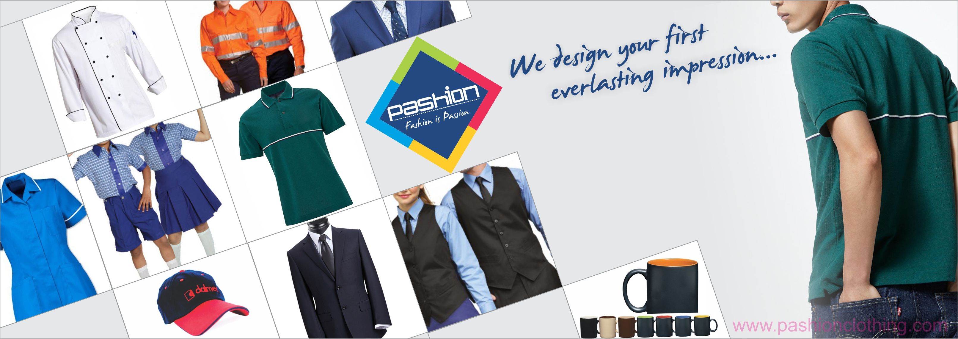 Choose your premium quality uniform with corporate uniform supplier in pune. Pashion clothing having plenty of designs and patterns. We offer high quality fabric with number of shades. You will feel more comfortable with our uniforms Best School Uniform, College Uniform, Hotel Uniform, Corporate Shirts, Corporate Uniforms, Kids Uniforms, School Uniforms, Promotional Uniforms, Best Quality T Shirts