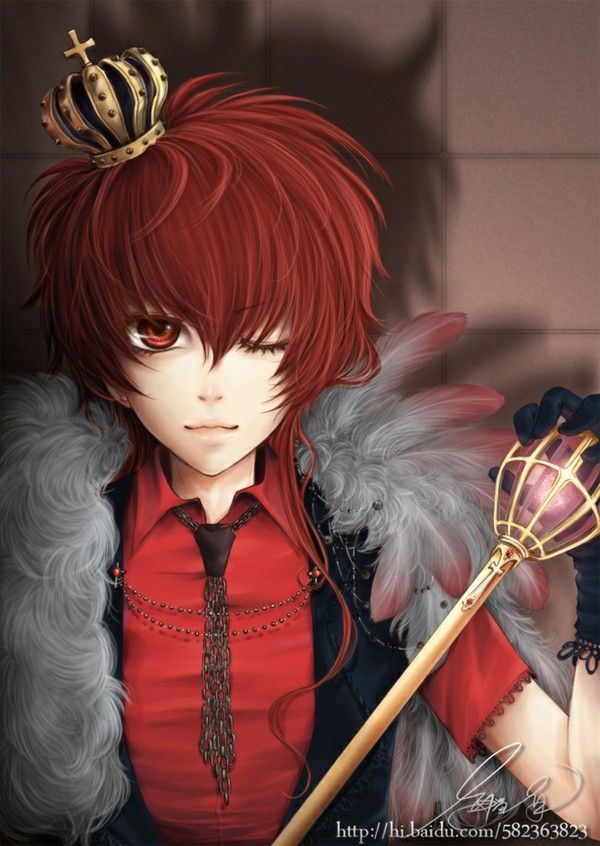 Red haired anime boys