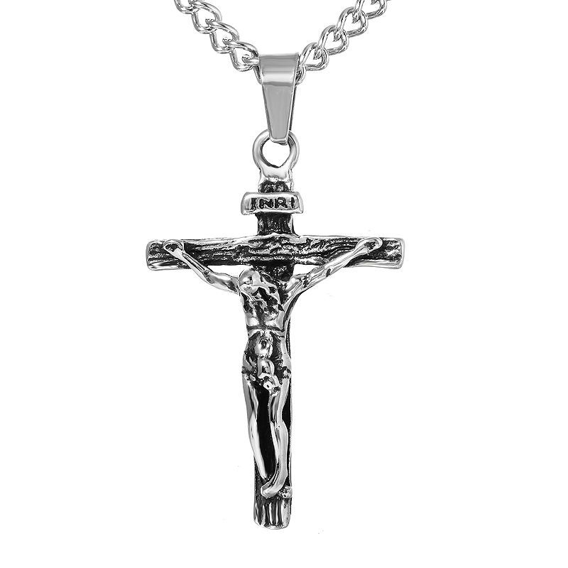 Mens Stainless Steel Crucifix Cross Pendant Necklace Photo Jewelry Pendants - Mens Crucifix Cross Pendant Necklace Mens Stainless Steel Crucifix Cross Pendant Necklace Photo Jewelry Pendants - Mens Crucifix Cross Pendant Necklace