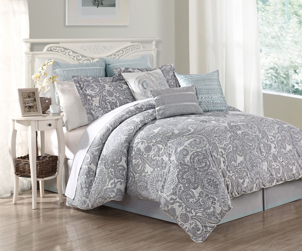 13 Piece Cal King Luxe 100 Cotton Bed In A Bag Set