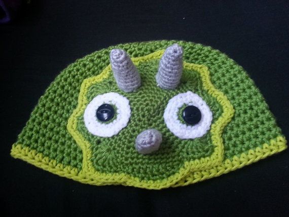 Crochet Dinosaur Hat | Etsy | Crochet dinosaur hat, Crochet dinosaur