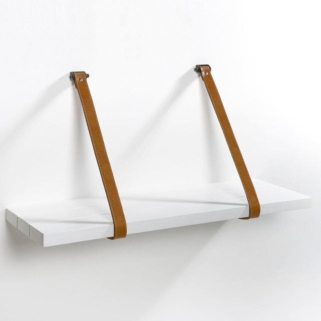 Étagère composée du0027une tablette en manguier massif brut, suspendue - fixer un meuble suspendu Étagère composée du0027une tablette en manguier massif brut, suspendue - fixer un meuble suspendu