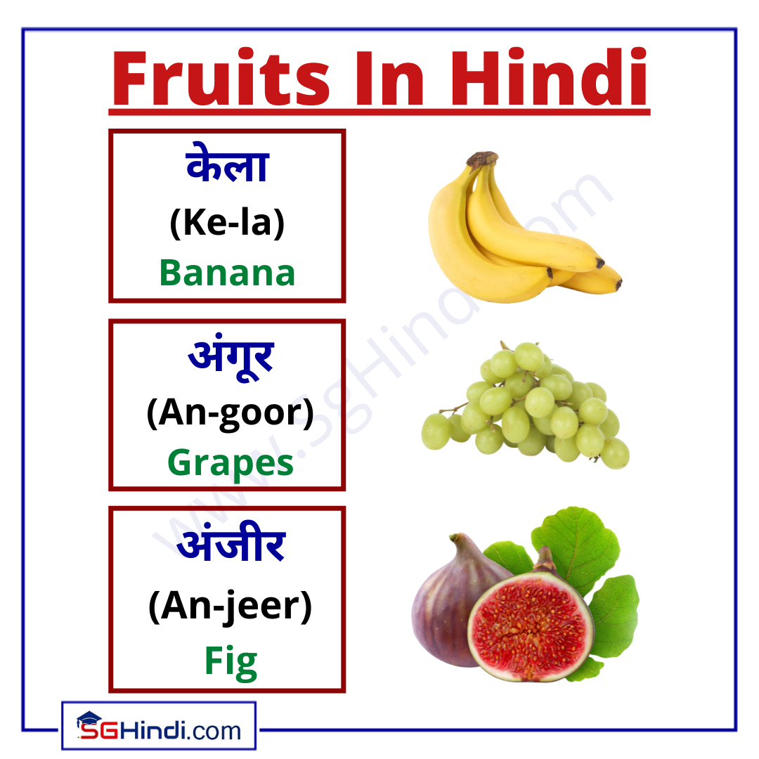 Fruits Names Pronunciation In Hindi With Pictures fruits-names-pronunciation-in-hindi-with-pictures