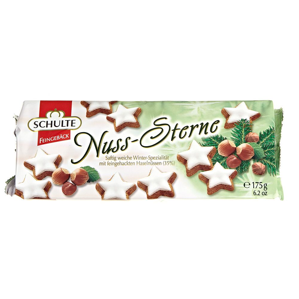 Schulte Nut Stars Nuss Sterne 175g Nuss Sterne Und Saftig