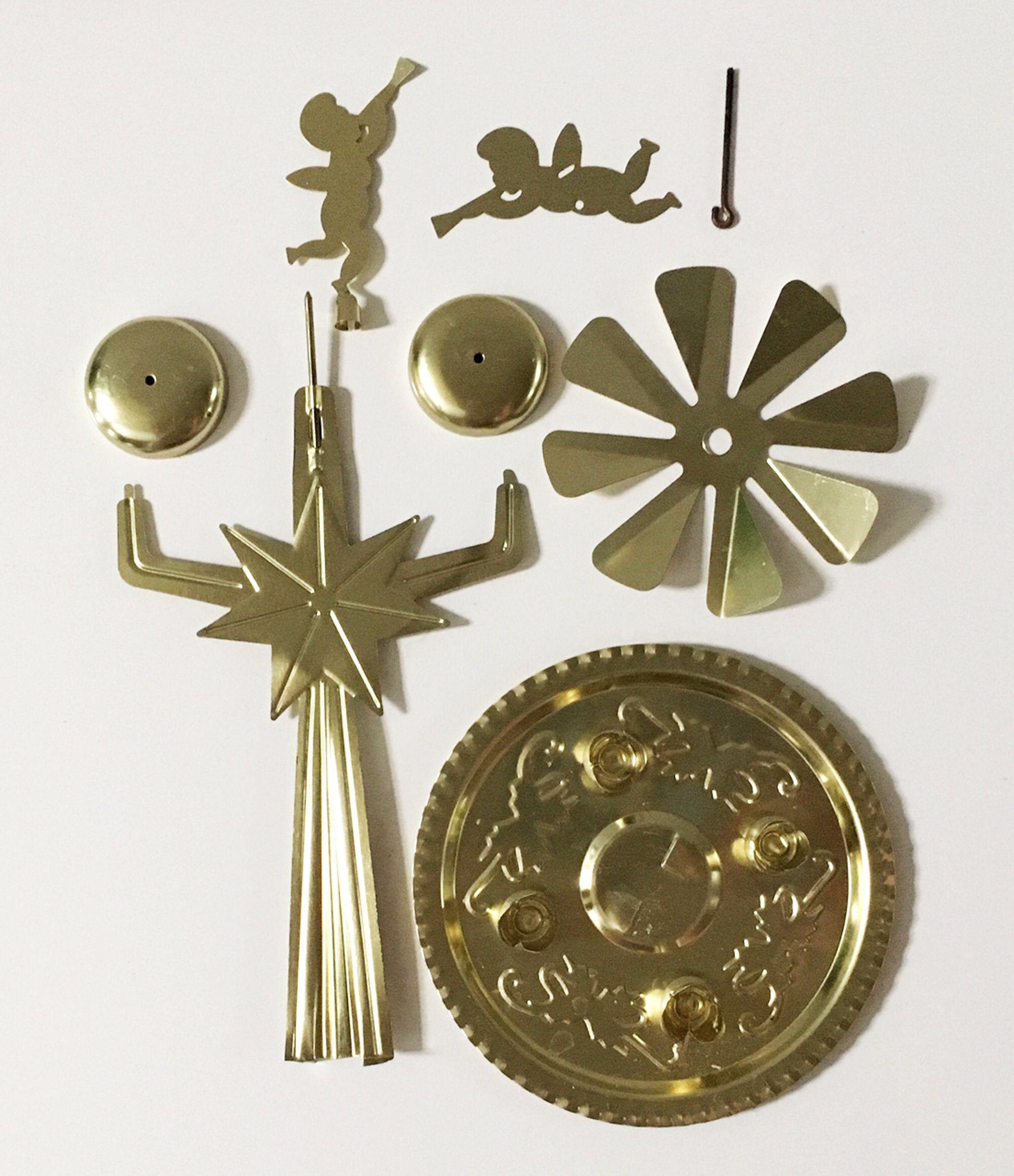 Includes 4 Candles NEW Angel Chimes Original Swedish Christmas Design Brass Includes 4 Candles NEW Angel Chimes Original Swedish Christmas Design Brass