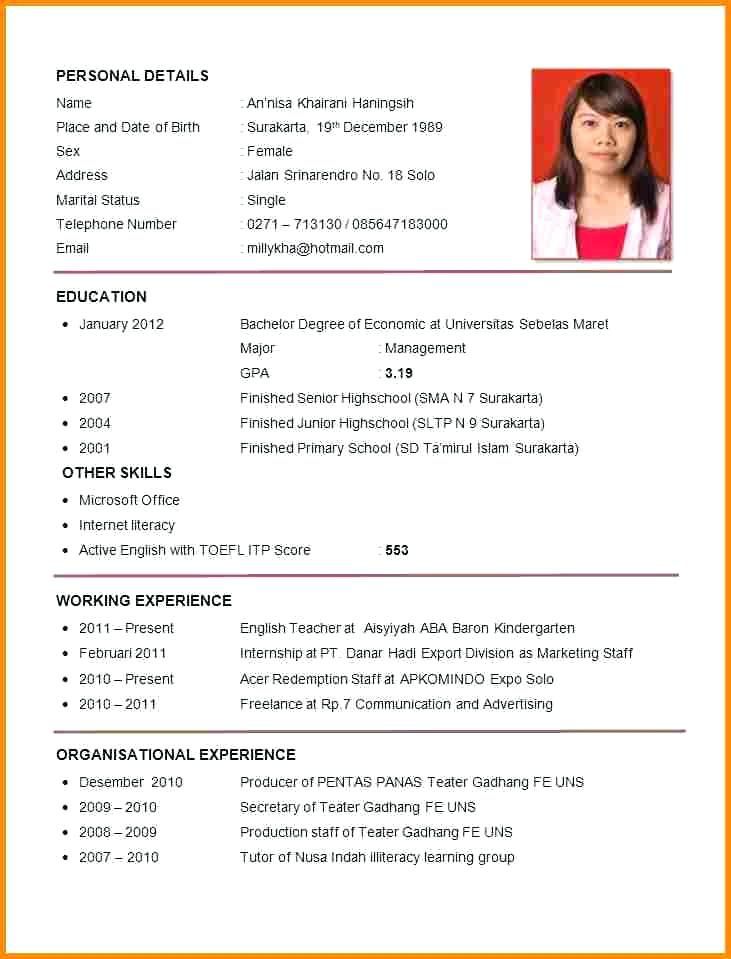 Sample Of Resume Format For Job Application Resume Format - resume for job application format Sample Of Resume Format For Job Application Resume Format - resume for job application format