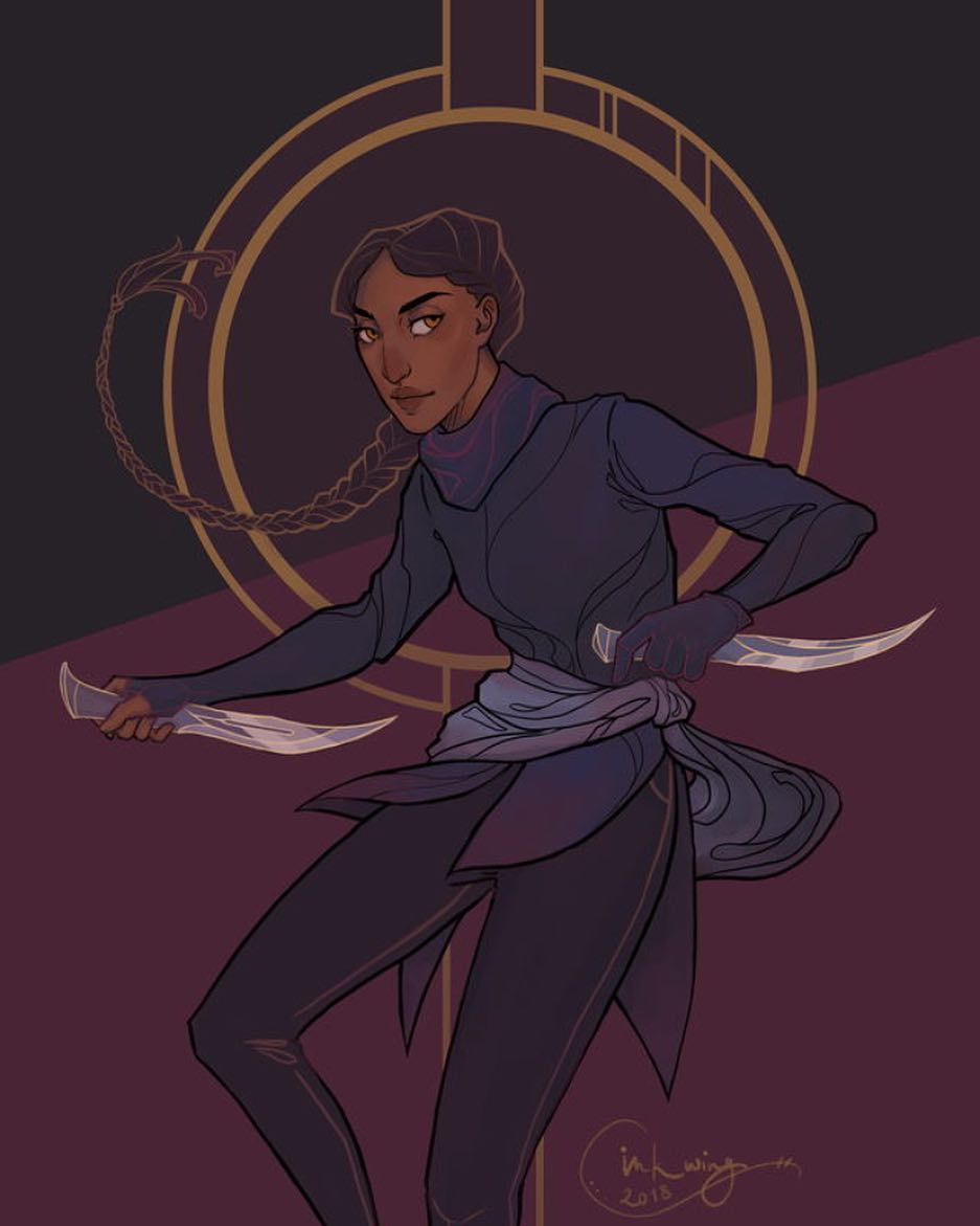 Inej By Inkwingart Inej Ghafa Grishaverse Fanart Crow