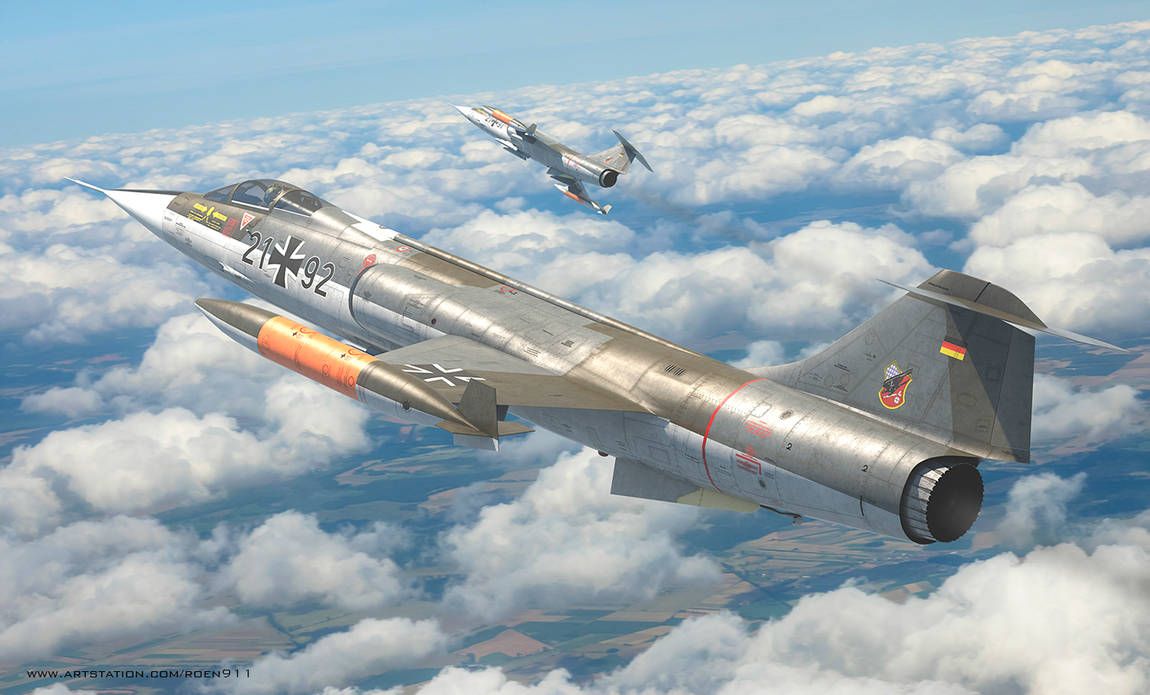 Modern luftwaffe- f-104 starfighter by https://www.deviantart.com