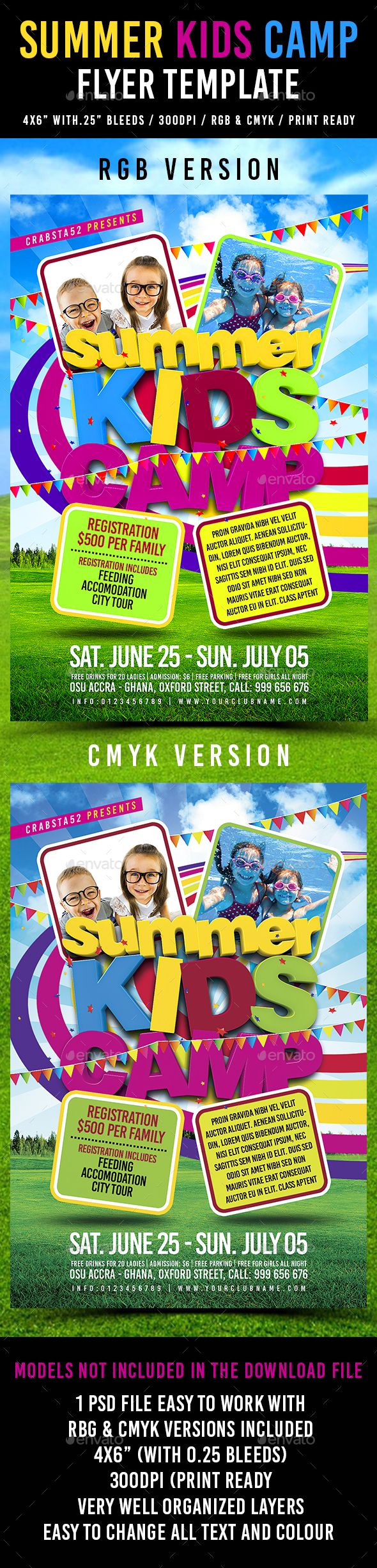 upcoming events flyer template