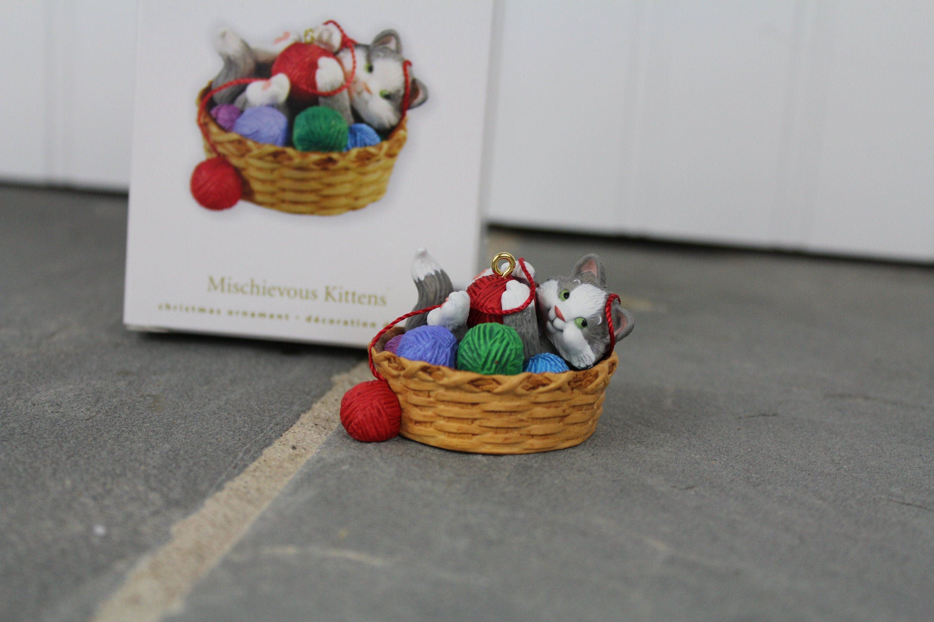 2015 Mischievous Kittens Hallmark Keepsake Ornament Hooked On Hallmark Ornaments Cat Christmas Ornaments Hallmark Keepsake Ornaments Hallmark Ornaments
