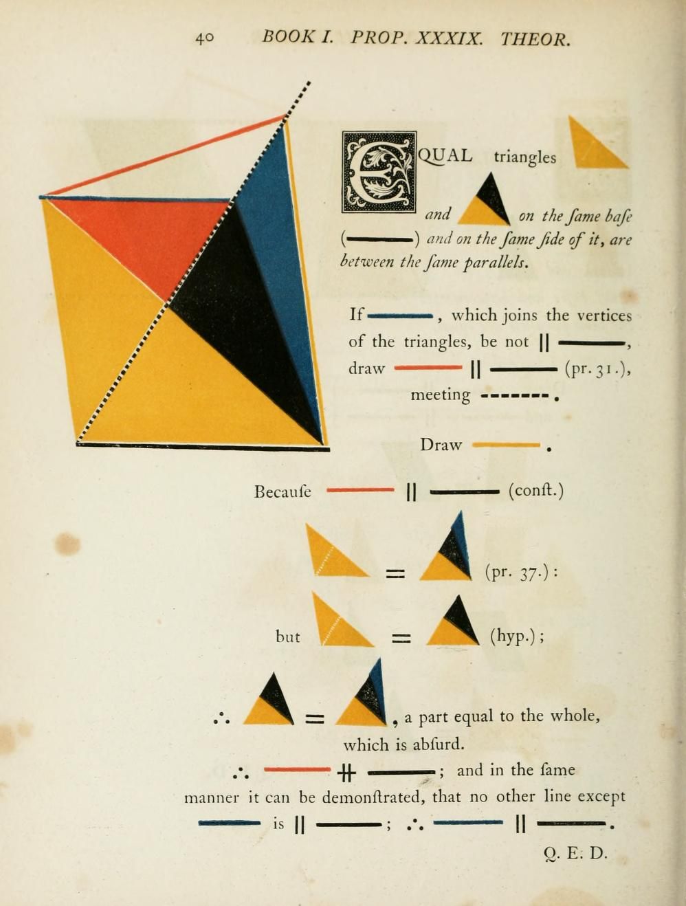 The first six books of the Elements of Euclid, in which coloured diagrams and symbols are used instead of letters .. : Euclid : Free Download, Borrow, and Streaming