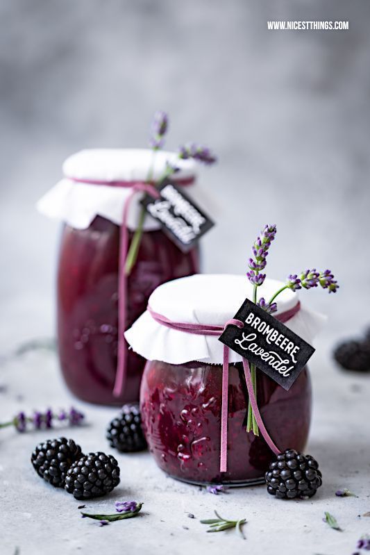 Brombeer Lavendel Marmelade: Konfitüre mit Brombeeren und ...