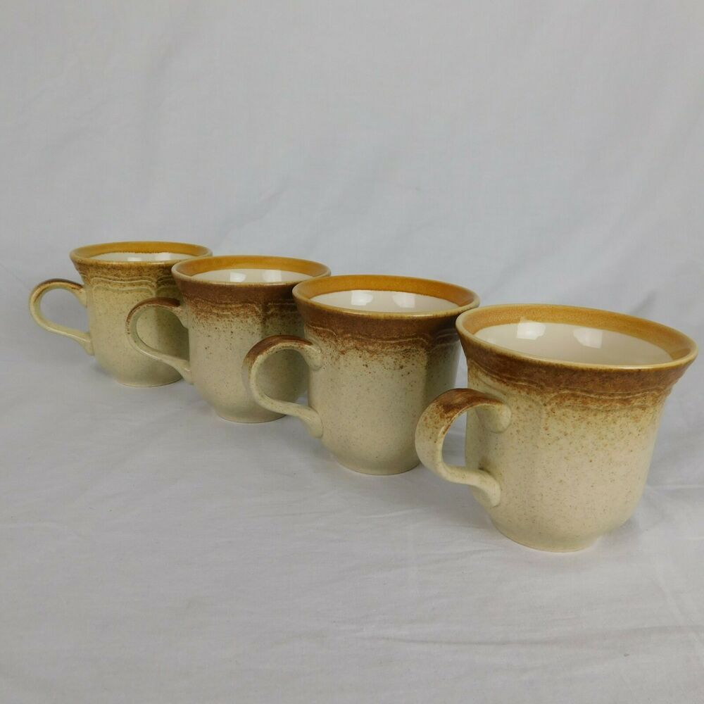 Mikasa Whole Wheat Pattern E8000 Brown Stoneware 3 1 2 Tea Coffee Mikasa Whole Wheat Pattern E8000 Brown