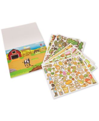 Melissa /& Doug Reusable Sticker Activity Pad Farm Toy