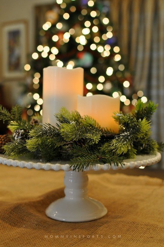 Centros de mesa de navidad hechos a mano | Adornos navideños ... Centros de mesa de navidad hechos a mano | Adornos navideños ...