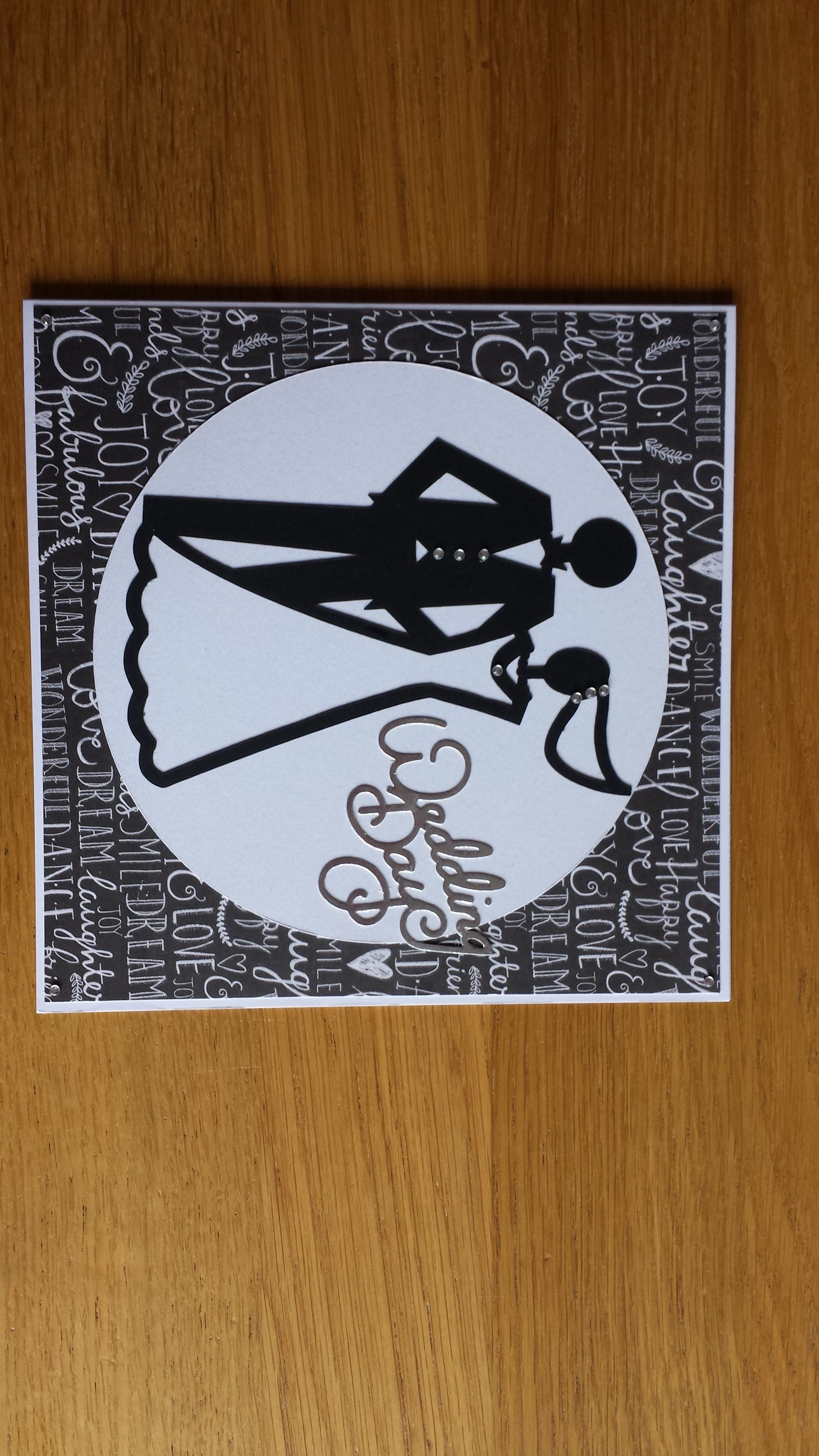 wedding card made using cricut wild card cards handmade