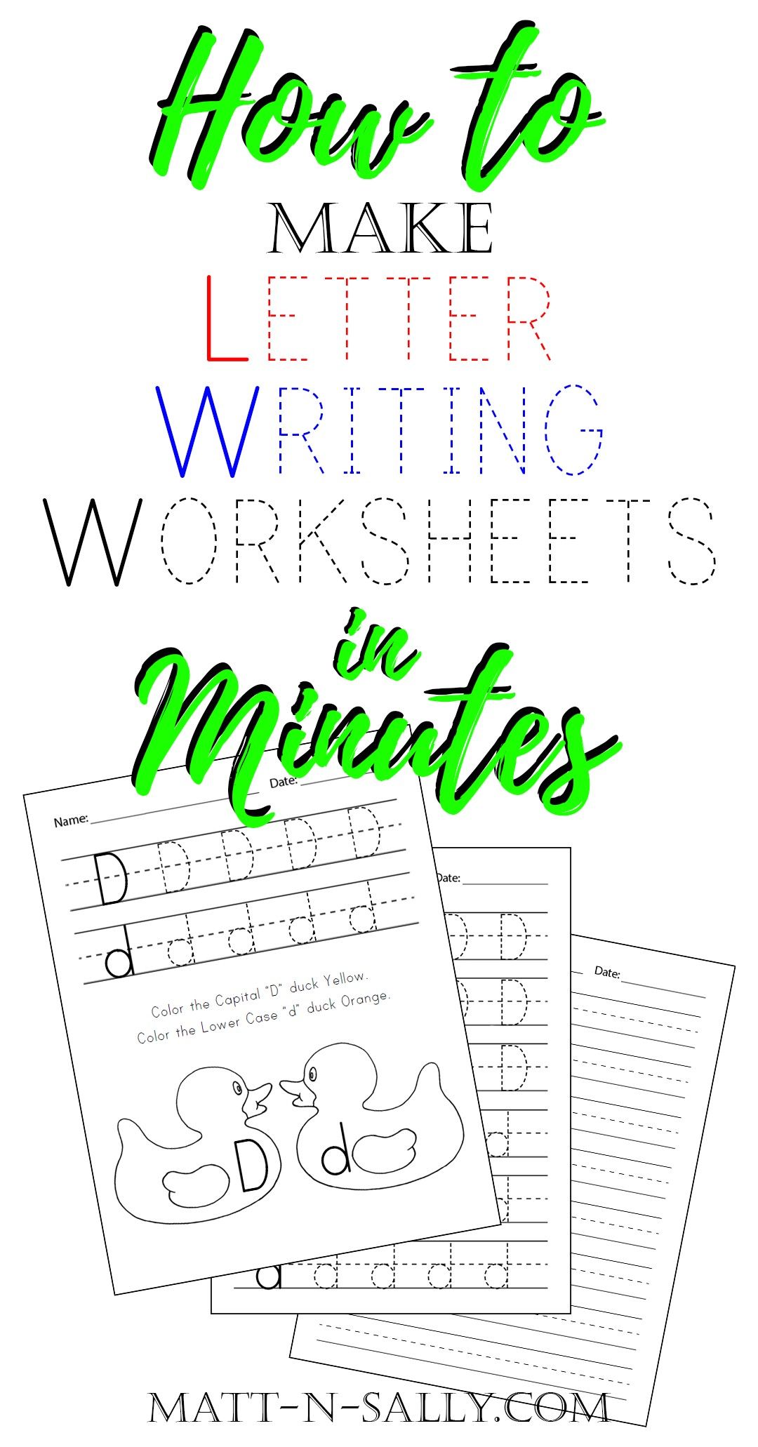 Make Handwriting Worksheets
