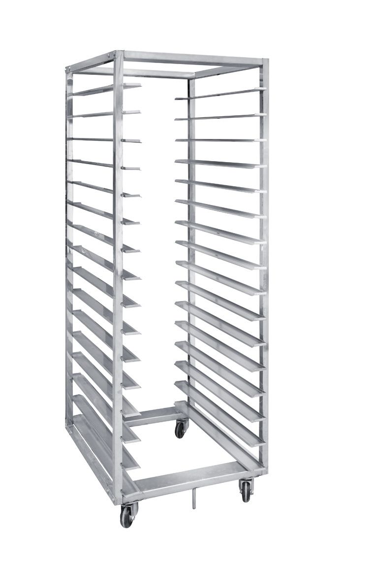Full Stainless Steel 32 Trays Bread Cooling Tray Trolley Type : Trolley. Material : Stainless Steel. Thickness : 1.2 mm Full Stainless Steel 201. Tray Size : 400*600 mm/600*800 mm. Dimension : 930*630*1680 mm. Wide Range : Bakery, Kitchen, Supermarket. Weight : 75 Kg. Bakery Kitchen, Commercial Kitchen Equipment, Stainless Steel Sheet, Cooling Rack, Kitchen Storage, Kitchen Racks, Elegante Designs, Bakeware, Storage Rack