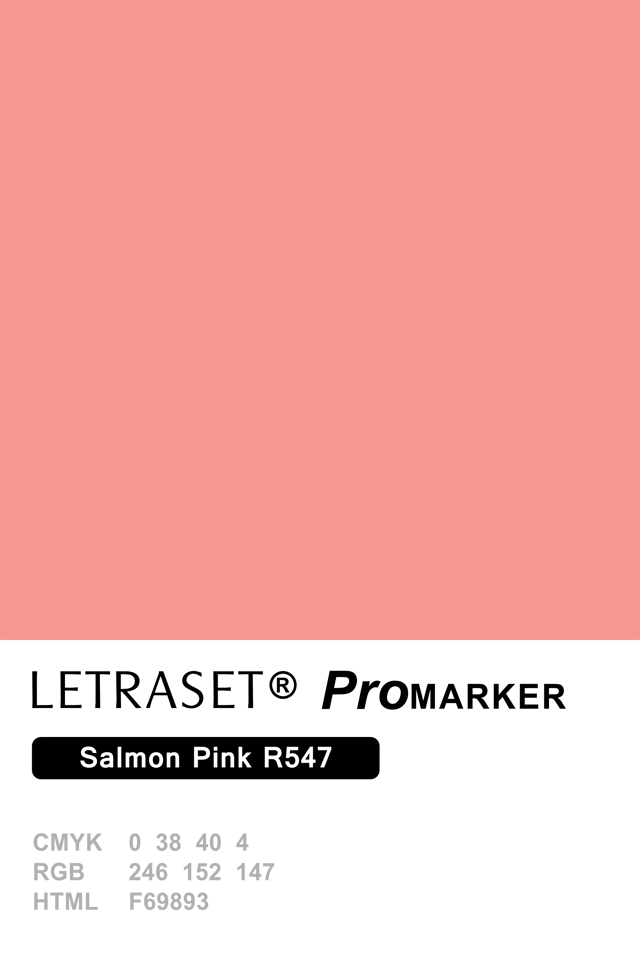 promarker salmon pink r547 color palette yellow pantone cmyk blue colour fall winter 2019 2020 722c