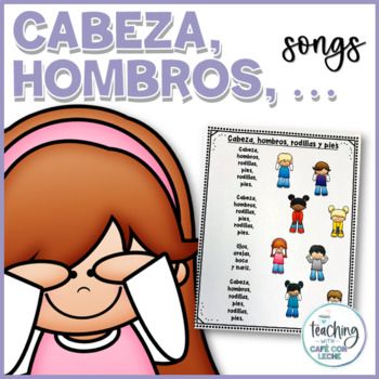 This package will help your students learn body parts in Spanish and enjoy even more the song "Head, shoulders, knees and toes" in Spanish.This resource contains:Posters for the songLyricsMini bookFive worksheetsFlashcardsYou may also like:Canciones en español para niños - Spanish Songs for Kids Bun... Body Parts In Spanish, Spanish Songs, Vocabulary Worksheets, Kids Songs, Mini Books, Student Learning, Bun, Students, Toes