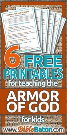 Free Armor of God Bible Lessons for Kids