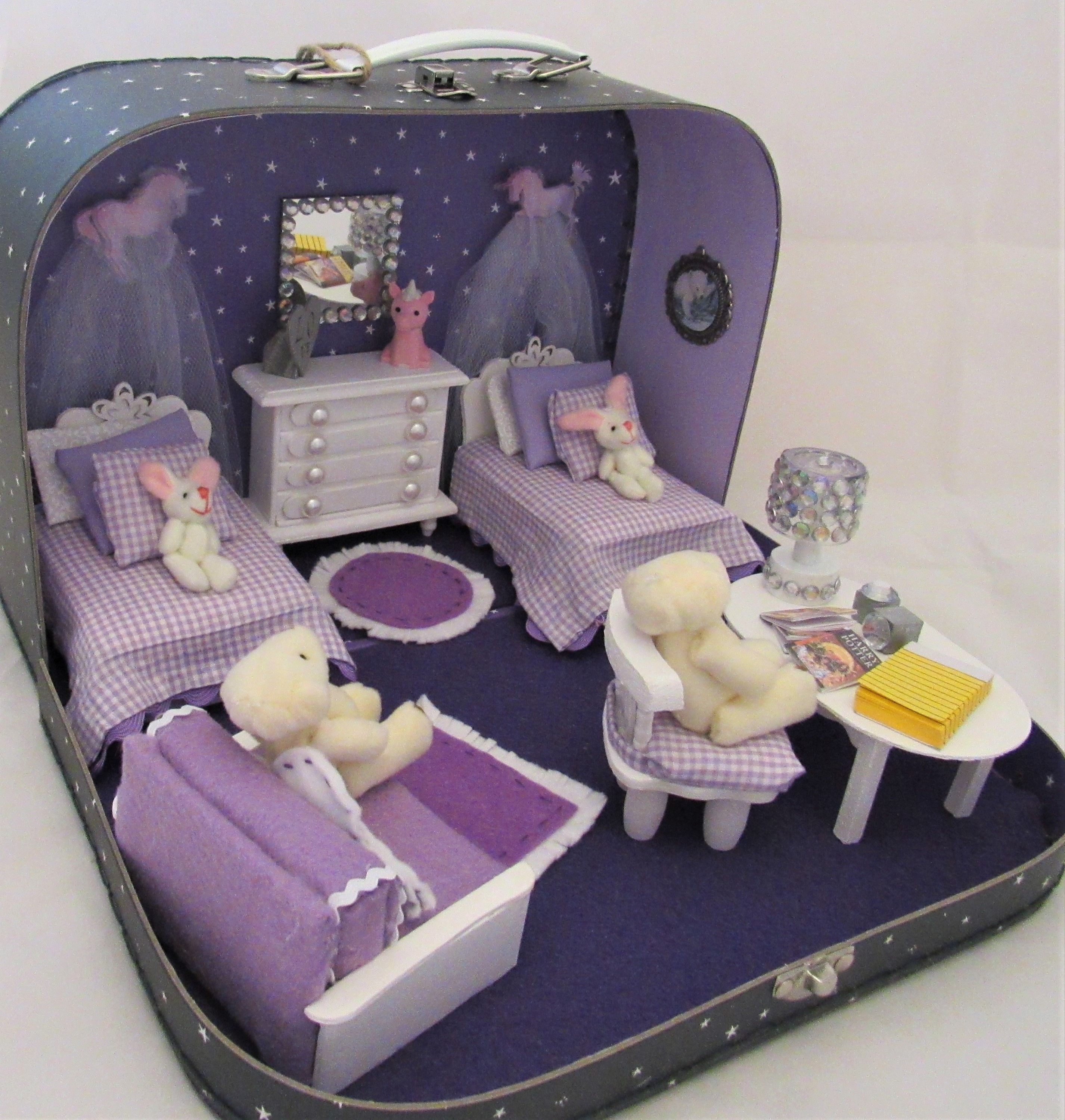 Suitcase Doll House by